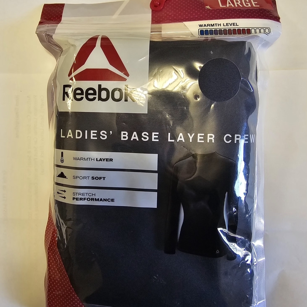 Reebok Black Ladies' Base Layer Crew
